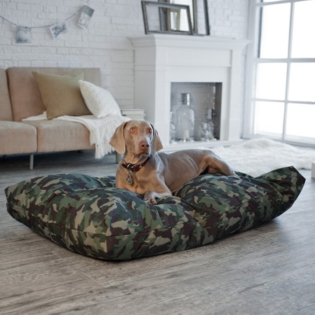 Camouflage dog bed